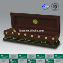 Coffrets de haute qualité en gros LUXES Style américain Président-grues funéraires cercueil en bois